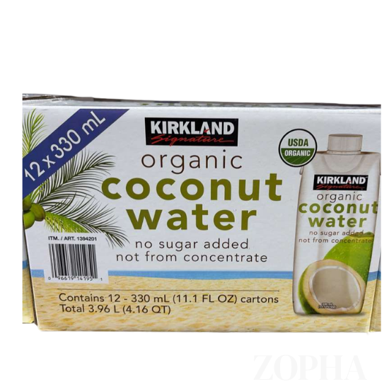 Kirkland Signature Organic Coconut Water 11.1 fl OZ (3.6L) - 12CT