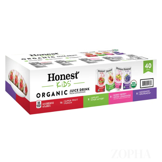 Honest Kids Organic Juice Drink Variety Pack 6 fl OZ - 40 CT