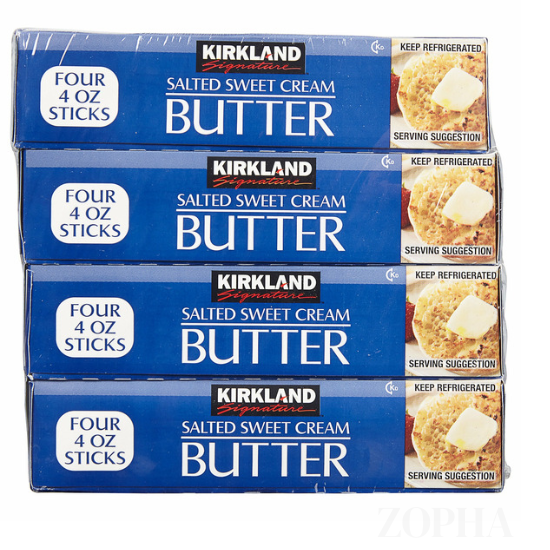 Kirkland Signature Salted Sweet Cream Butter 16 OZ - 4 CT