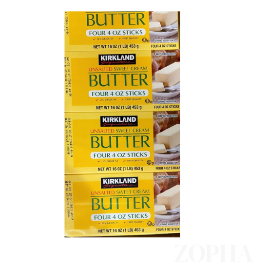 Kirkland Signature Unsalted Sweet Cream Butter 4 OZ - 4 CT