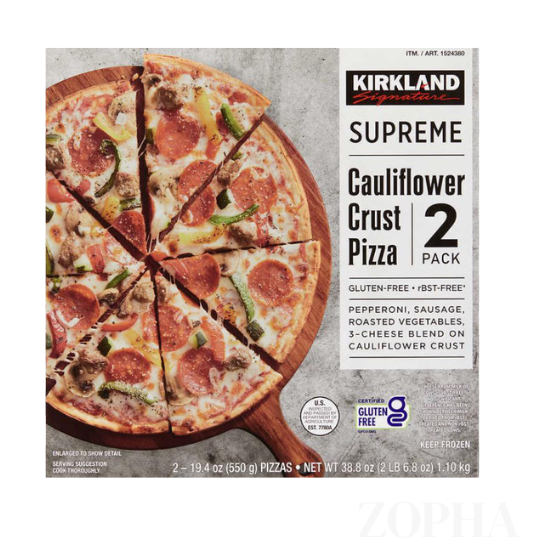 Kirkland Signature Cauliflower Crust Pizza  Supreme - 2 CT