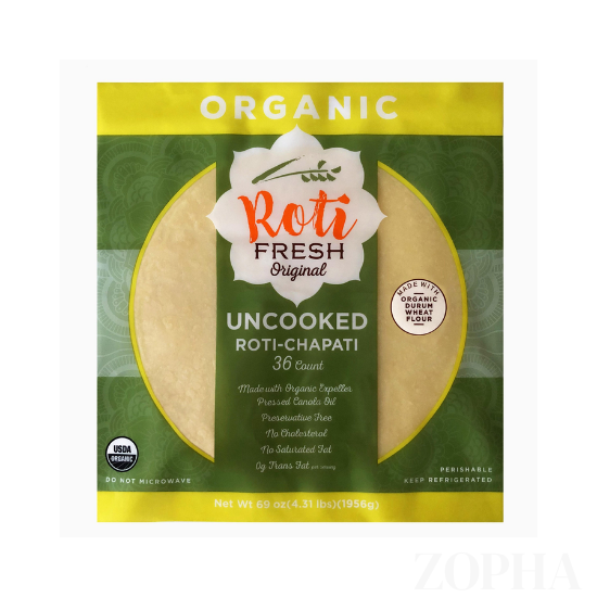 Roti Organic Uncooked Roti-Chapati 69 OZ - 36 CT