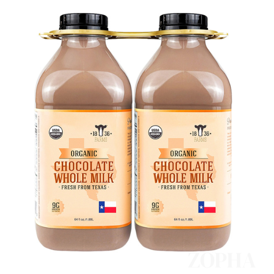Organic Chocolate Whole Milk 64 fl OZ - 2 CT