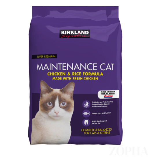 Kirkland Signature Chicken and Rice Cat Food. - 25 LB