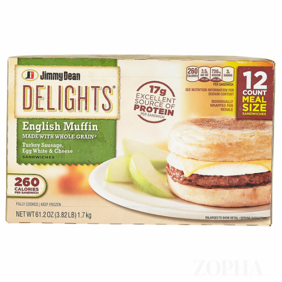 Jimmy Dean Delights English Muffins, 5.1 OZ, 12-count