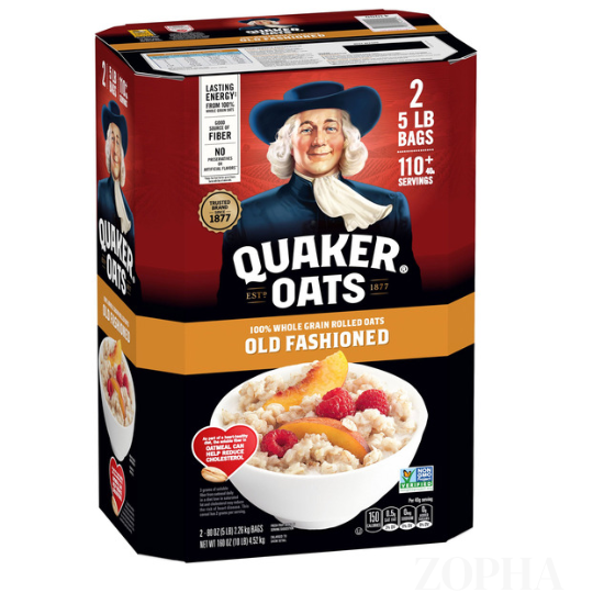 Quaker Oats Old Fashioned Rolled Oats -10 LBs 2 CT