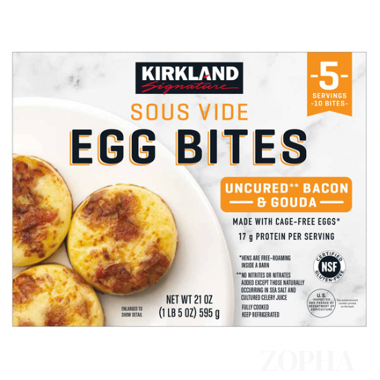 Kirkland Signature Uncured Bacon and Gouda Egg Bites - 10 CT