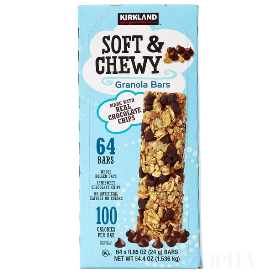 Kirkland Signature Soft & Chewy Granola Bars, 0.85 OZ, 64-count
