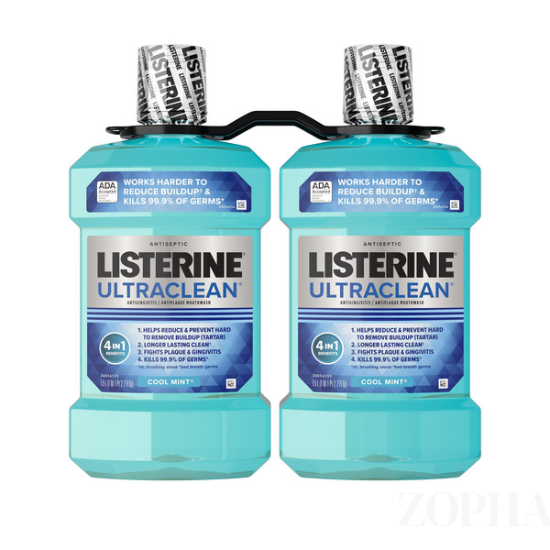 Listerine UltraClean Coolmint Mouthwash 1.5 Liter 2 CT