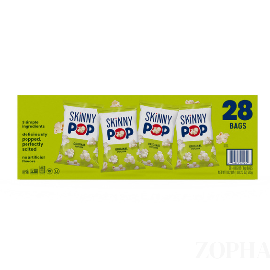 Skinny Pop Popcorn 0.65 OZ - 28 CT