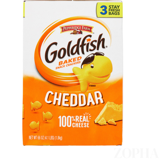 Goldfish Baked Snack Crackers Cheddar - 66 OZ