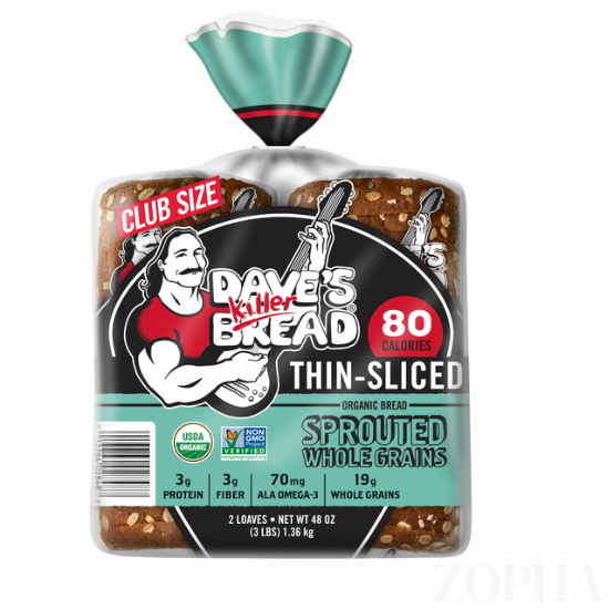 Dave's Killer Bread Organic Thin Sliced Sprouted Whole Grains Bread 48 OZ