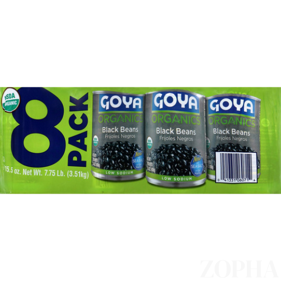 Goya Organic Black Beans 15.5 OZ - 8 CT