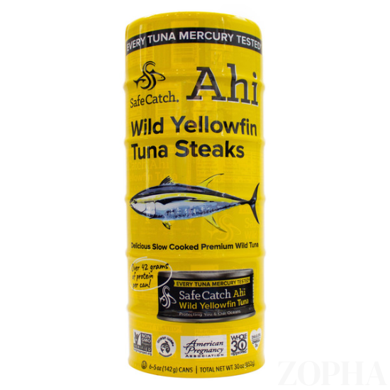 Safe Catch Ahi Wild Yellowfin Tuna Steaks - 5 OZ 6 CT