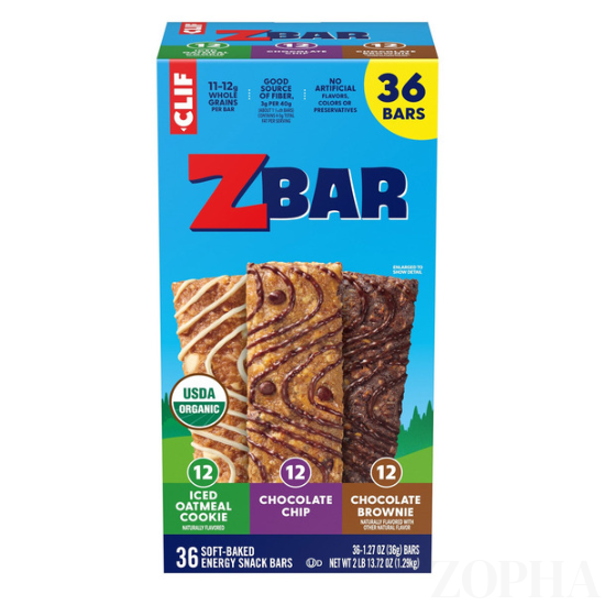 Clif Kid Organic ZBar, Variety Pack, 1.27 OZ, 36-count