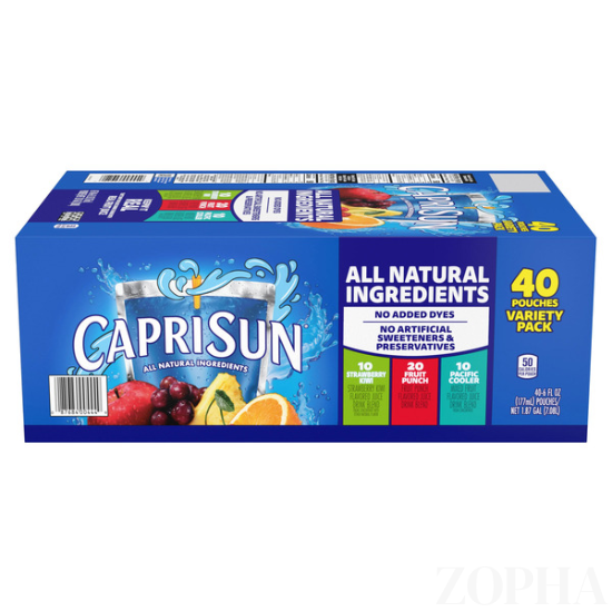 Capri Sun Flavored Juice Drink Blend, Variety Pack 6 fl OZ - 40 CT