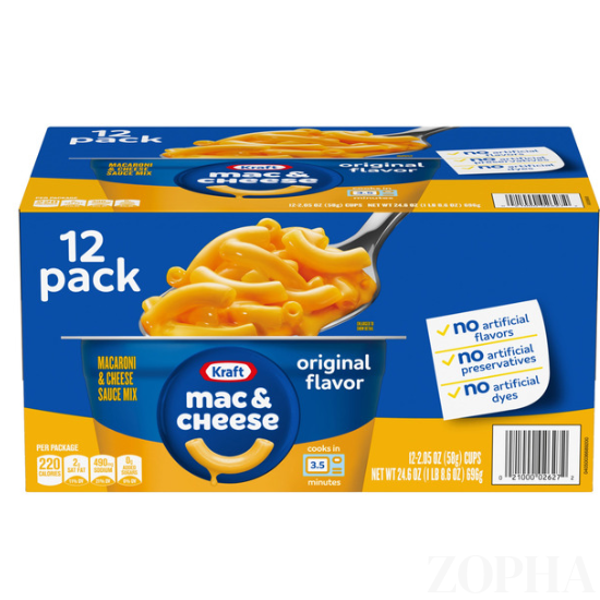 Kraft  Macaroni & Cheese Dinner Cup 2.05 OZ - 12 CT