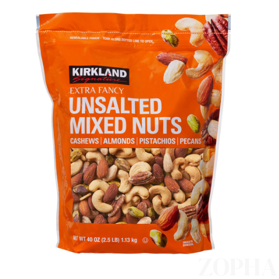 Kirkland Signature Extra Fancy Mixed Nuts, Unsalted, 2.5 lbs