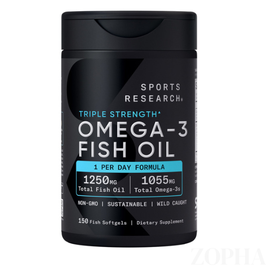 Sports Research Triple Strength Omega-3 Fish Oil - 150 CT