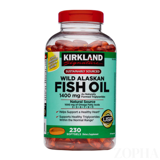 Kirkland Signature Wild Alaskan Fish Oil 1400 mg - 230 CT