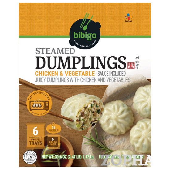 CJ Bibigo Steamed Dumplings, Chicken & Vegetable 36-count