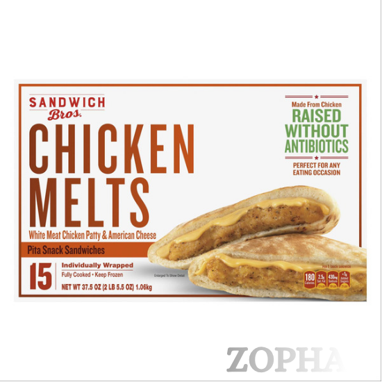 Sandwich Bros Chicken Melts Pita Snack Sandwiches 2.5 OZ 15-count