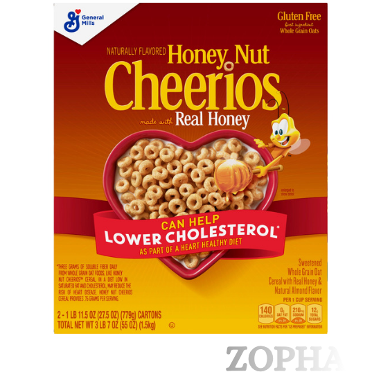 Cheerios Cereal, Honey Nut (27.5 OZ, 2 CT)