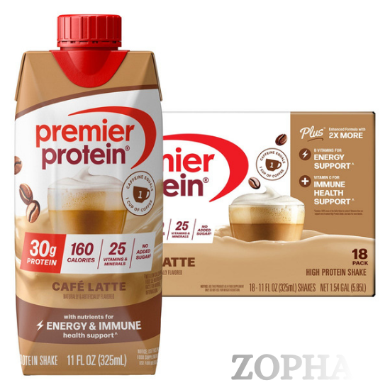 Premier 30GM Protein Shakes 11 fl. OZ 18-pack Cafe Latte