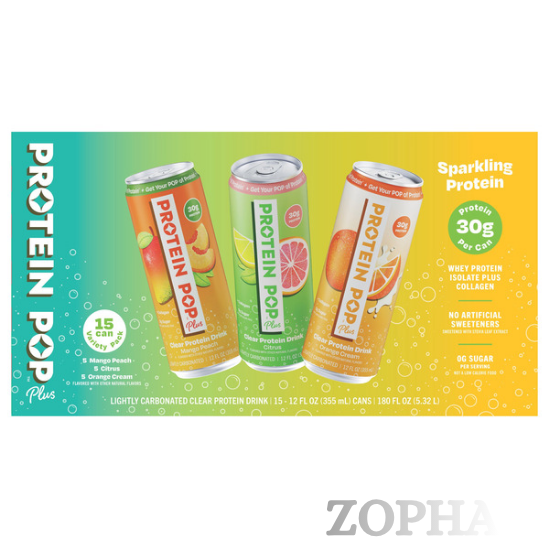 Protein Pop 30GM Clear RTD Variety Pack, 15-count