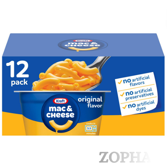 Kraft Macaroni & Cheese Dinner Cup 2.05 OZ 12-Count