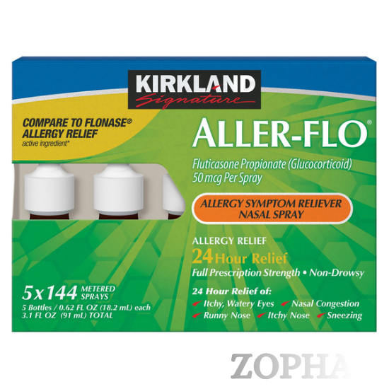 Kirkland Signature Aller-Flo 50 mcg Allergy Spray 720 Metered Sprays
