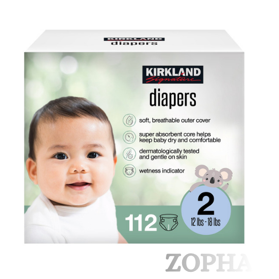 Kirkland Signature Diaper Size 2 112-count