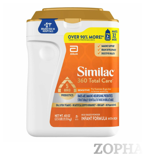 Similac 360 Total Care Sensitive with 5 HMO's Non-GMO Infant Formula Powder 40 OZ