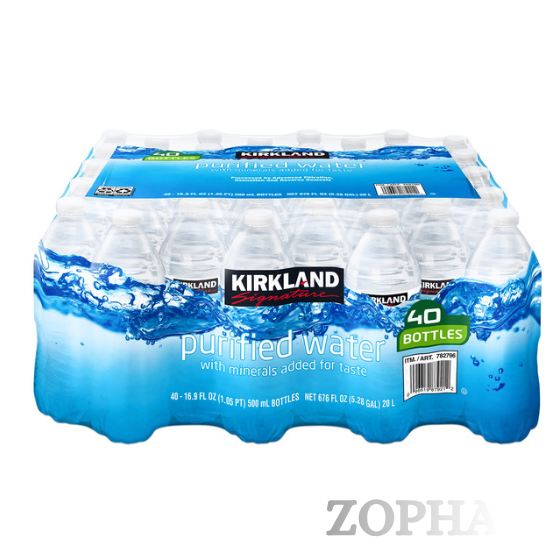 Kirkland Signature Purified Drinking Water, 16.9 fl OZ, 40-count