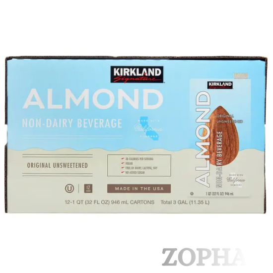 Kirkland Signature Almond Milk 1 qt 12-count