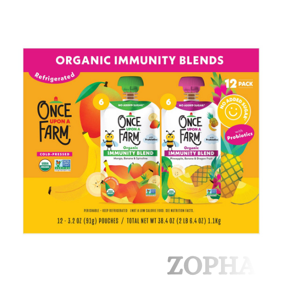 Once Upon a Farm Organic Immunity Blend Variety Pack 3.2 OZ 12-count
