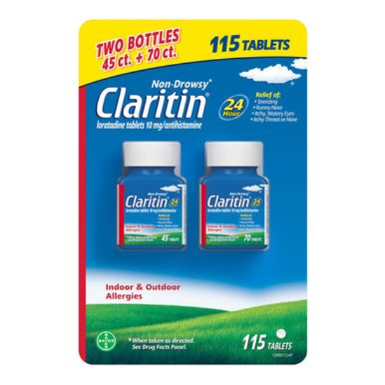 Claritin 10 mg Non-Drowsy 24 Hour 115 Tablets