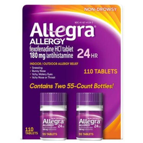 Allegra Allergy Non-Drowsy 110 Tablets