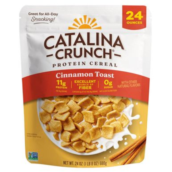 Catalina Crunch Keto Friendly Cinnamon Toast Cereal 24 OZ
