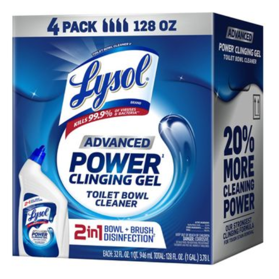 Lysol Advanced Toilet Bowl Cleaner 32 fl OZ 4-count