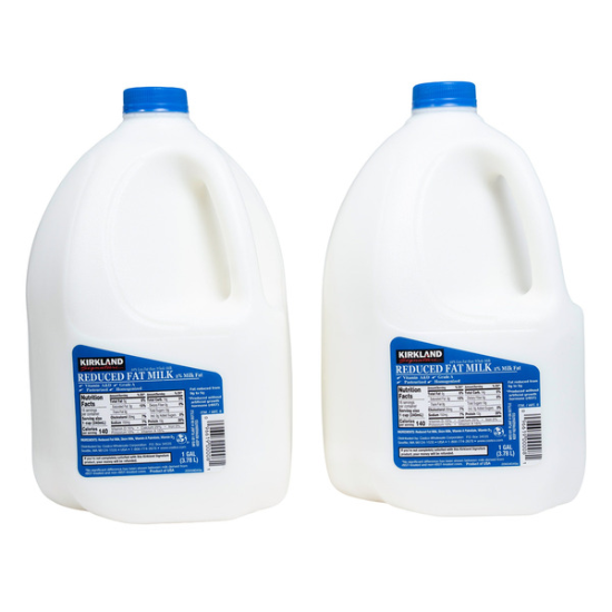 Kirkland Signature 2% Reduced Fat Milk 1 gal 2-count