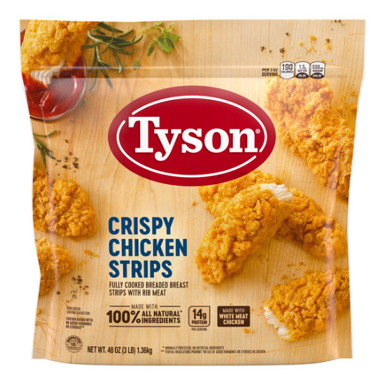 Tyson Panko Breaded Chicken Breast Tenderloins, 5 lbs
