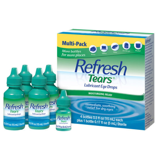 Refresh Tears Lubricant Eye Drops Multi-Pack 65 ml