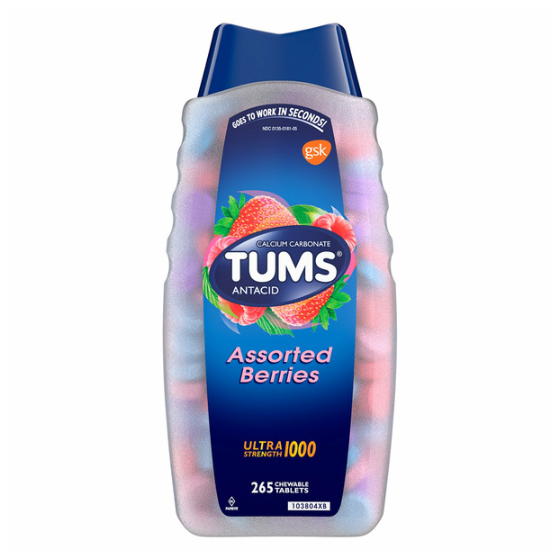 TUMS Antacid Ultra Strength 265 Chewable Tablets
