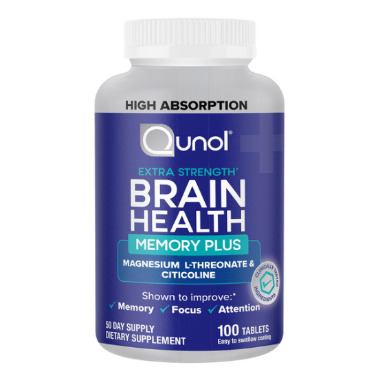 Qunol Brain Health Memory Plus 100 Count