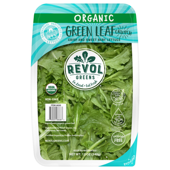 Organic Green Leaf Greenhouse Grown, 12 oz