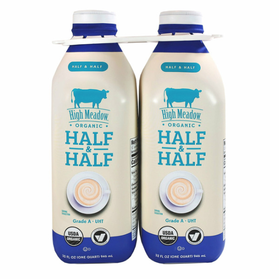 High Meadow Organic Half & Half 32 fl OZ 2-count