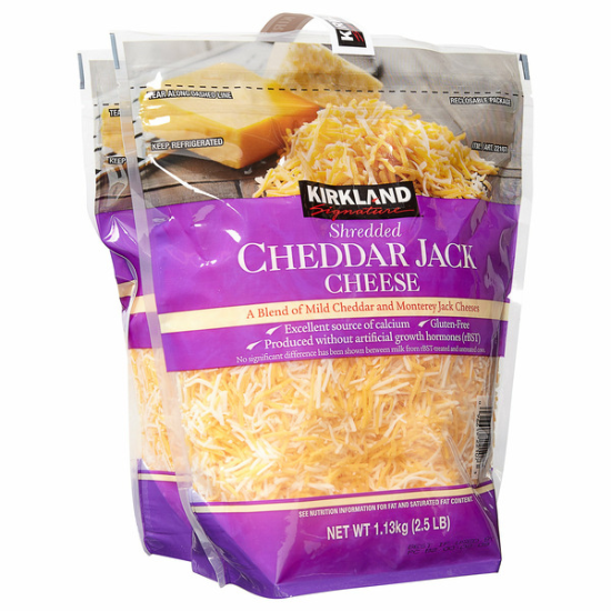 Kirkland Signature Cheddar Jack Cheese 2.5 lbs 2-count