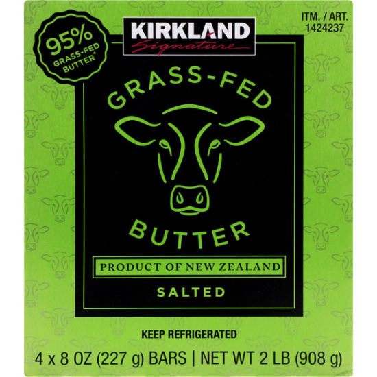 Kirkland Signature Grass-Fed Butter 8 OZ 4-count
