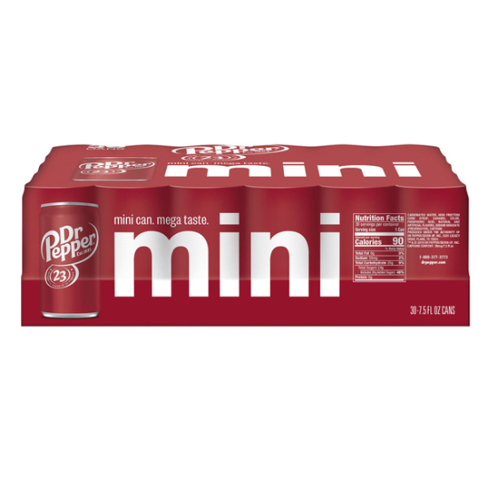 Dr. Pepper Mini, 7.5 fl OZ, 30-count